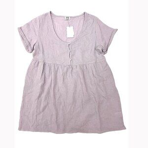 Cotton On Curve Bella Wisteria Marble Short Sleeve Dress w/ Pockets NWT